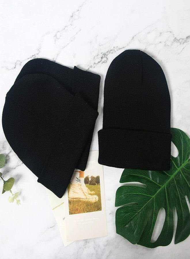 LYDTICK 25 Pack Winter Beanie Hats Bulk for Men Women, Wholesale Knit Beanies Cold Weather Skull Caps, Black - Image 3